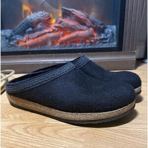 Stegmann Wool & Cork Clog Slip On Comfort Shoe Women’s Size 9-9.5 Black